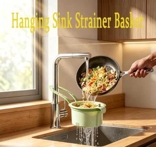 Hanging Sink Strainer Basket, Green