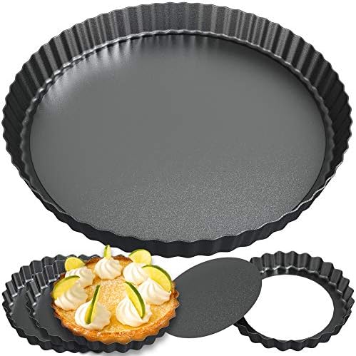 Tart Pan with Removable Bottom, Set of 5, by Zerodish - Non-stick