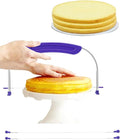 Purple Cake Cutter Slicer Leveler, Premium Food Grade Stainless Steel Cake by PROKITCHEN