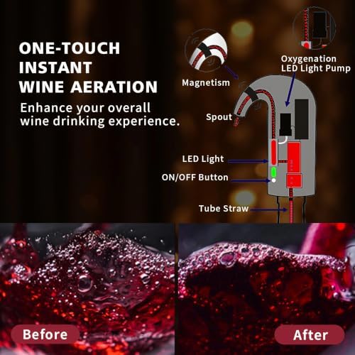 Electric Wine Opener Rechargeable, Automatic Wine Bottle Opener Gift