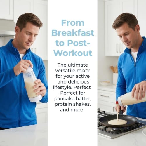 Pancake Batter Dispenser with BlenderBall & Wire Whisk