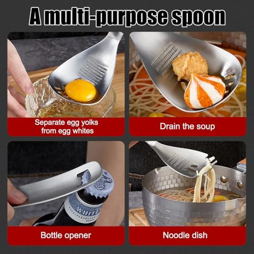 Multipurpose Grinding Spoon, 1/2PCS 5-In-1 Stainless Steel Slotted