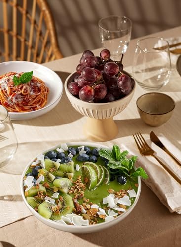 Quatish Pasta Bowls 30oz Set of 6, Salad Bowls Soup Bowl for Kitchen