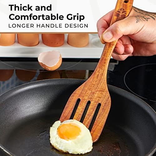 4-Piece Teak Wood Spatula Set