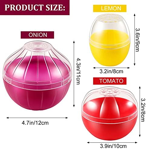 Vegetable and Fruit Storage Containers for Fridge, 3 Pieces BPA Free