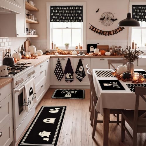 Irenare 16 Pcs Halloween Kitchen Decor Set, Cute Ghost