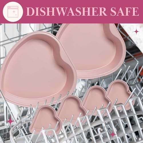 Paris Hilton Heart Shaped Nonstick Bakeware Set, Easy Release Carbon