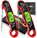 AWLKIM 2 Pack Digital Meat Thermometer, Red