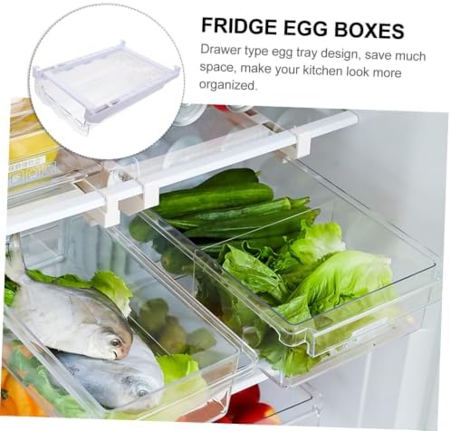 Drawer Type Egg Storage Box Refrigerator Egg Dispenser for Xmas