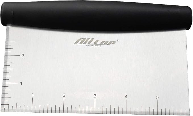 Dough Bowl Spatula & Stainless Steel Bench Scraper/Chopper - Image 3