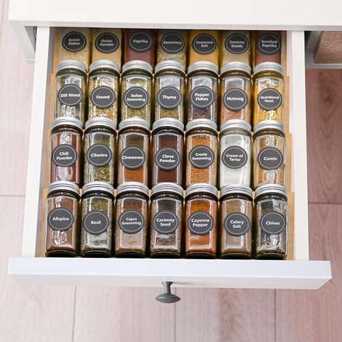 Sweet Living 4 tier spice rack drawer organizer for Kitchen Cabinets
