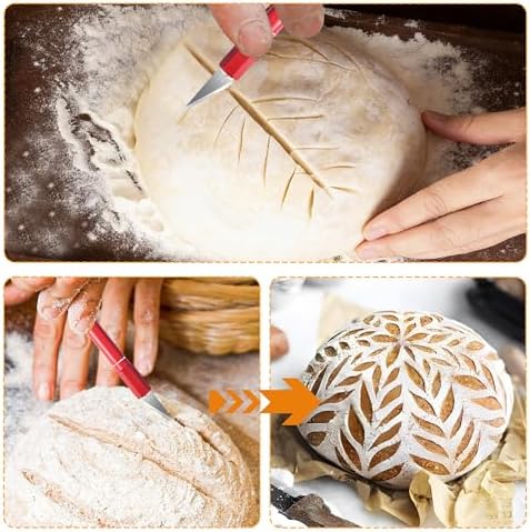 Bread Lame with 10 Blades - Professional sourdough Scoring Tool for