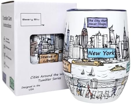 Cities Around the World 12 Oz Tumbler Series - Designed in the USA