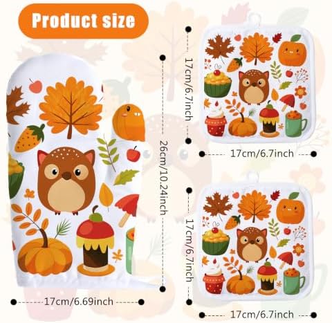 Patelai 12 Pieces Oven Mitts and Pot Holders Set