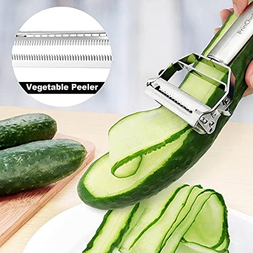 PrinChef Vegetable Peeler, 3 in 1 Versatile Y Potato Peeler for