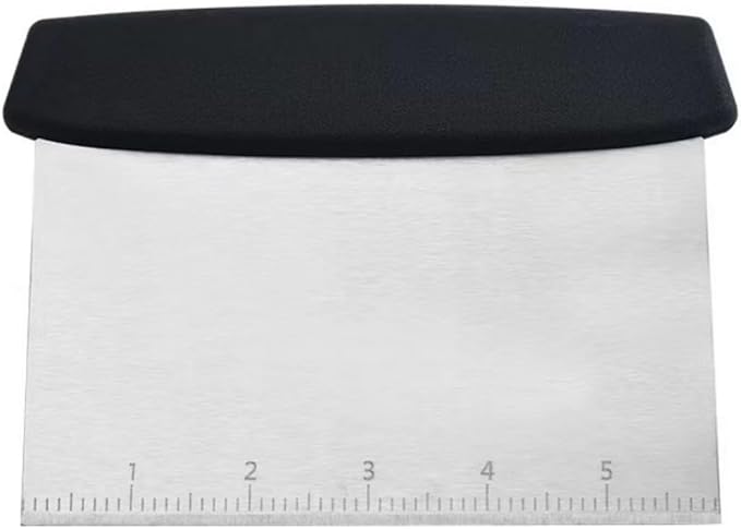 Bench Scraper, Stainless Steel Food Scraper Tool, Dough Scraper and Pastry by FUPUAII