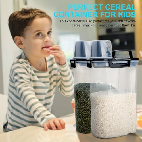 Uppetly Rice Airtight Dry Food Storage Containers, BPA Free Plastic