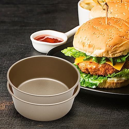 4Pcs Mini Cake Pan Set Small Round Cake Pan Set Cake 4.3 Inch Round