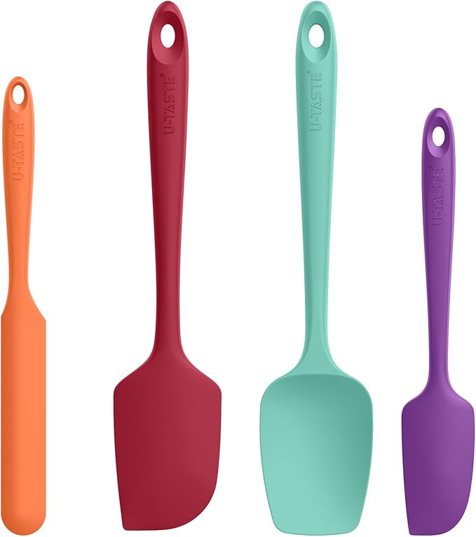 High Heat Resistant Silicone Spatula: U-Taste 600ºF Hot-Proof Food Grade Rubber by U-Taste