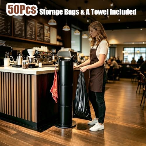 Espresso Knock Box for Coffee Grounds, Detachable Coffee Knock Box