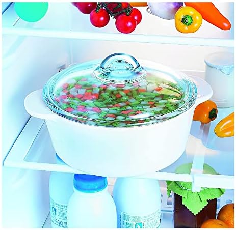 Luminarc Vitro Blooming Round Ceramic Casserole Dish With Lid, 5 Quart