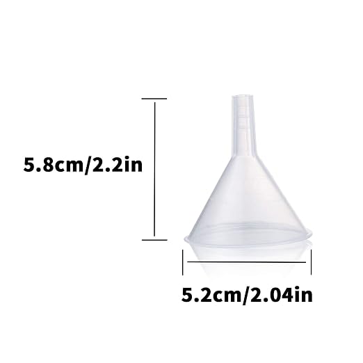 Plastic Funnel Set, 100mm x 2, 75mm x 2, 50mm x 2 - Image 4