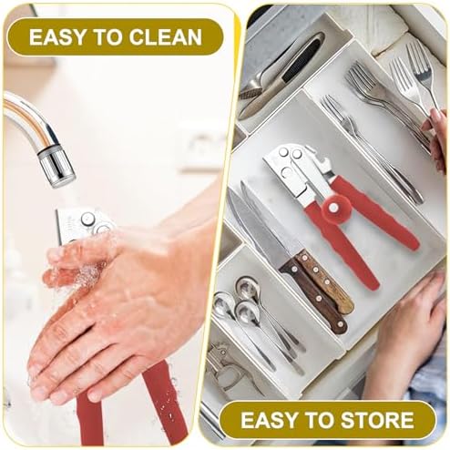 Commercial Can Opener, Stainless Steel Heavy Duty Manual Hand Crank