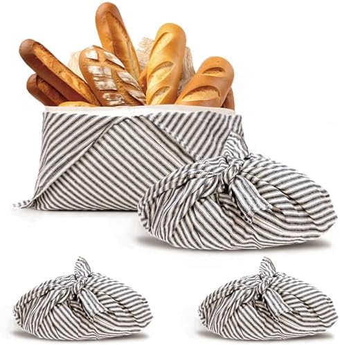 yeload 2 Pack Beeswax Bread Bags, 14 Inch