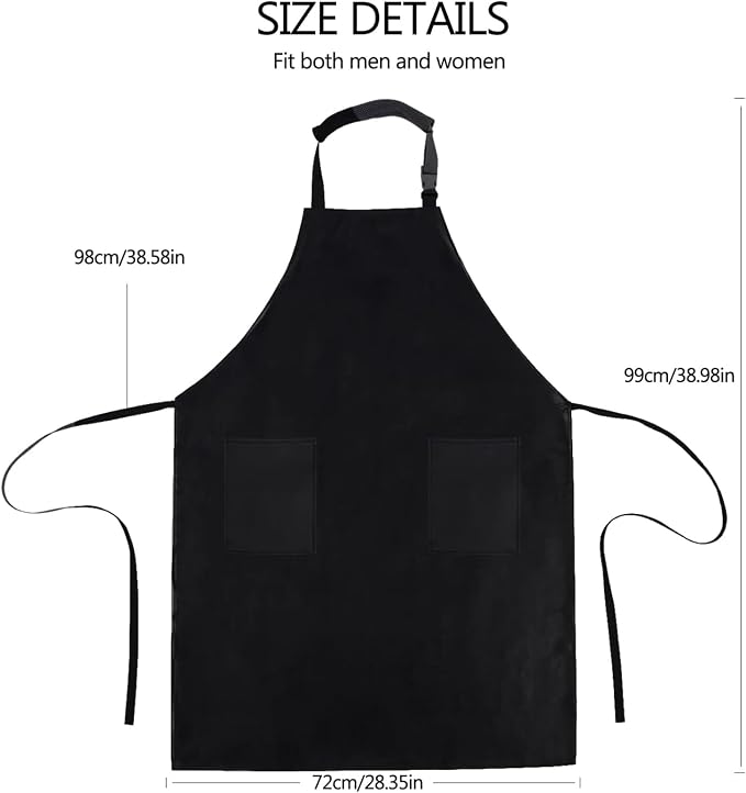 Homsolver 2 Pack Waterproof Rubber Aprons, Heavy Duty Butcher - Image 5