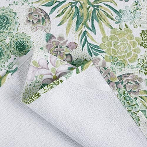 Martha Stewart Dual Purpose Kitchen Towel 2-Pack Set, Succulents