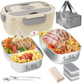 Geveniss Electric Lunch Box for Adults, Heated Lunch Box for Car and