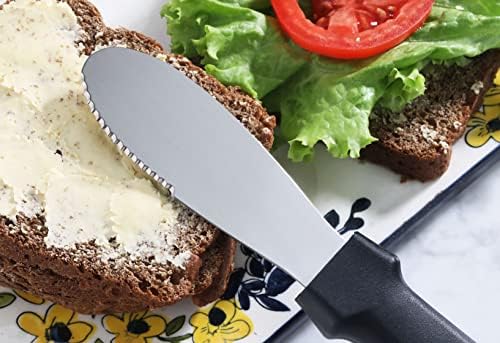 New Star Foodservice Plastic Handle Stainless Steel Butter Spreader