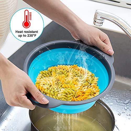 zoopod Collapsible Colander Basket 2 of Set,Vegetables Fruit Washing