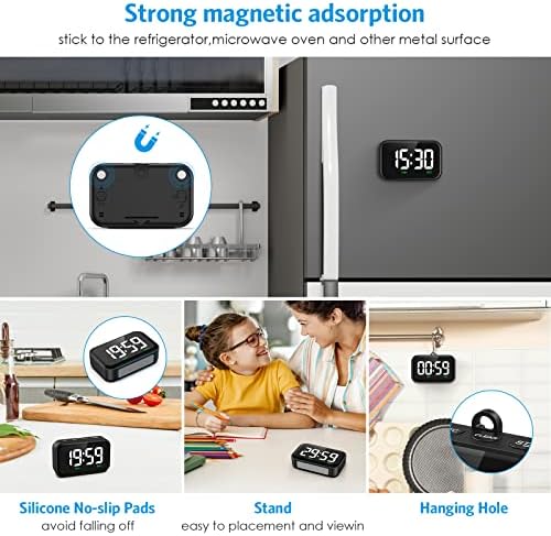 Digital Kitchen Timer, Large LED Display