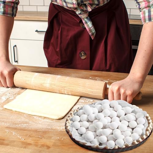 Pie Weights for Baking Crust, Reusable Ceramic Pie Beans with Storage