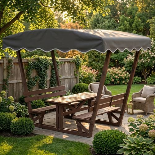 5'x3' Wooden Gazebo with Waterproof Top