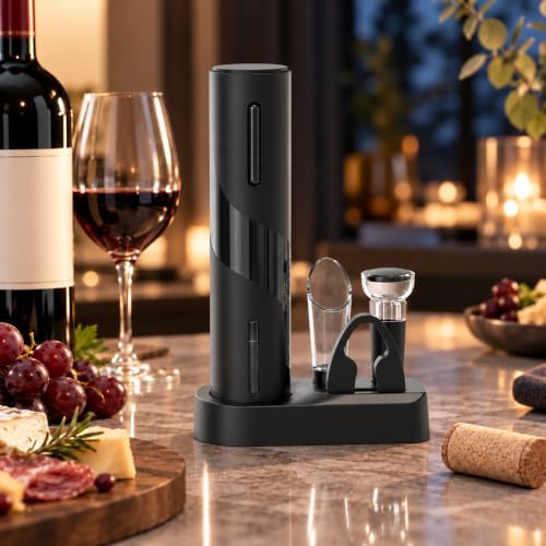 Rechargeable Electric Wine Bottle Opener, 5-in-1 Automatic Wine Opener