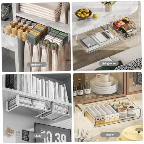 Under Cabinet Drawers Adhesive Under Shelf Drawer Clear Slide Out