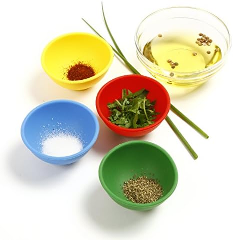 Norpro Silicone Mini Pinch Bowls, Set of 4,50 ml