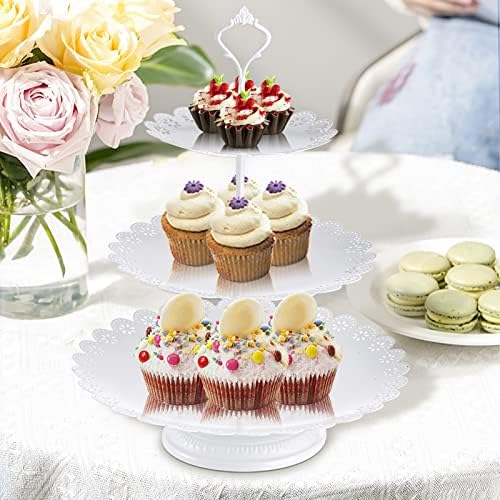 Hedume 10-Set Cake Stands, Metal Cupcake Stand Set with Multiple