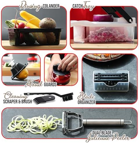 EatEx Vegetable Chopper with Container, 21 Piece