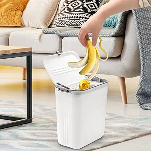 Frcctre 2 Pack 2.4 Gallon Hanging Compost Bin with Lid