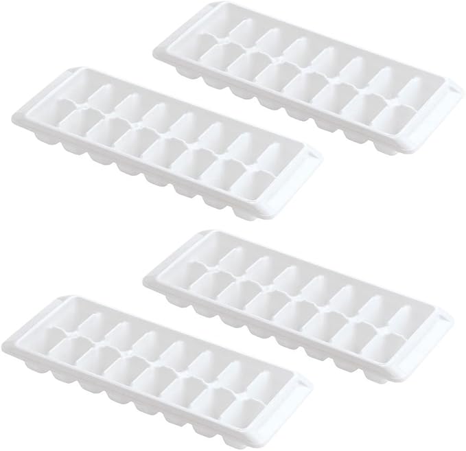 Kitch Easy Release White Ice Cube Tray, 16 Cube Trays by Kitch
