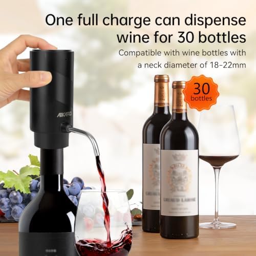 AIKARO - Electric Wine Aerator Pourer Rechargeable Automatic Decanter