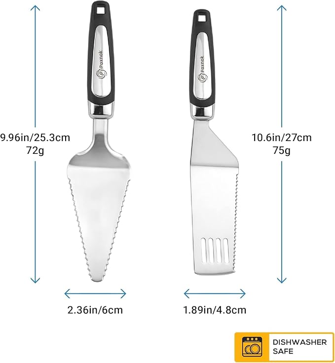 Pie Server Spatula and Cake Cutter Slicer, Stainless Steel Set - Image 5