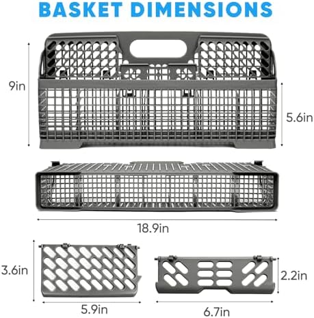 Universal Dishwasher Silverware Basket Replacement WP8562043 8531233