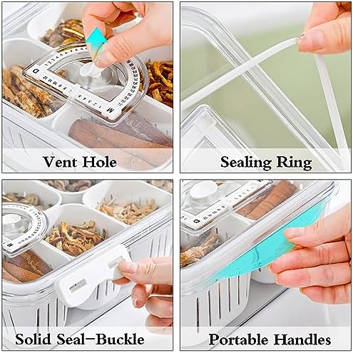 2 Pack Divided Snackle Box with 3 Compartments