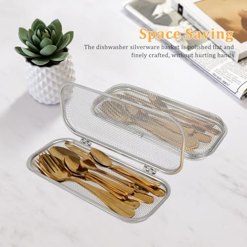 2 Pcs Stainless Steel Dishwasher Basket, Practical Dishwasher