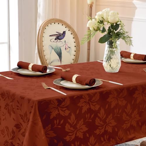 Romanstile Fall Jacquard Rectangle Tablecloth, Thanksgiving Dining