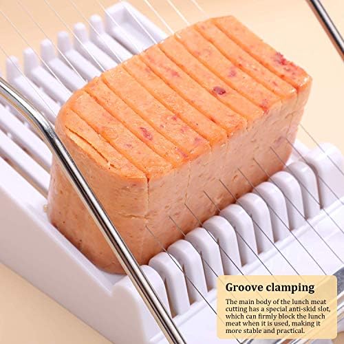 Stainless Steel Luncheon Meat & Egg Slicer, 10 Slices